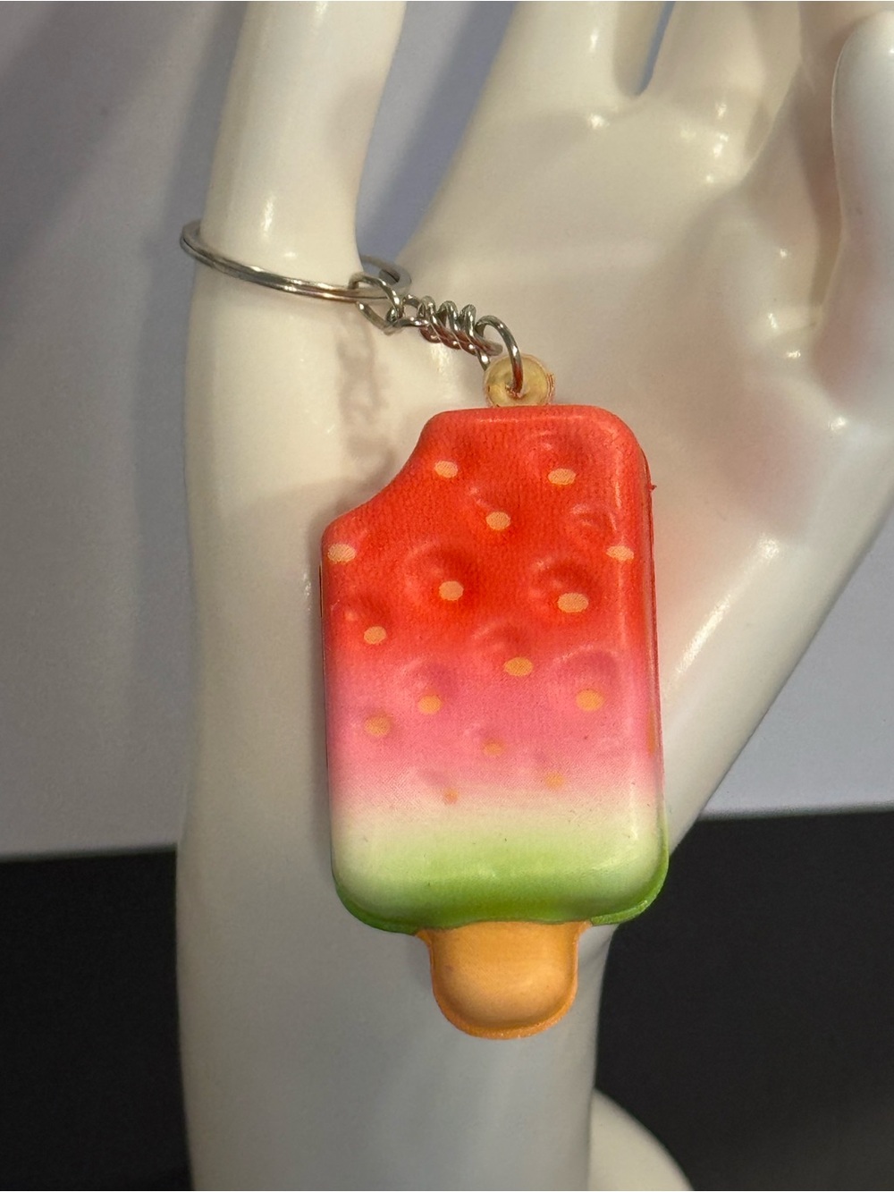 Kawaii Watermelon Popsicle Squishy Keychain Bag Charm NIP